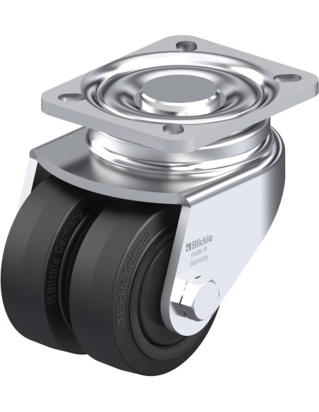 LHD-POEV 80KF dvigubas pasukamas ratukas su guma