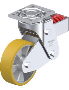 LHF-ALTH 160K spyruoklinis pasukamas poliuretaninis ratukas