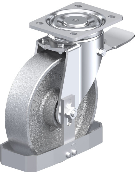 LH-G 200K-ST-FS pasukamas ratukas su stabdžiais