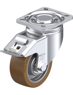 LH-GB 100K-1-FI poliuretano pasukamas ratukas su stabdžiais