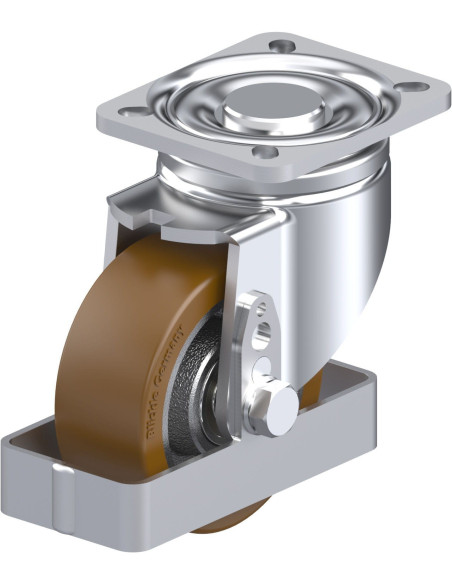 LH-GB 100K-1-FS poliuretano pasukamas ratukas 100 mm