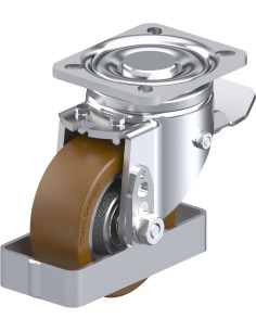 LH-GB 100K-1-ST-FS poliuretano ratukas su stabdžiais