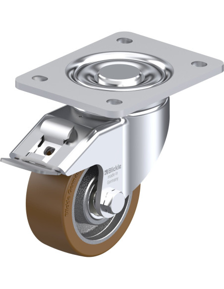 LH-GB 100K-3-FI poliuretano ratukas su stabdžiais