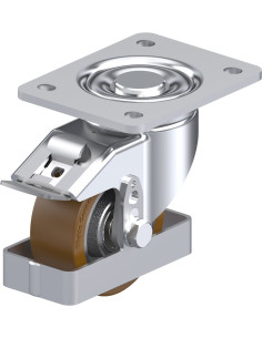 LH-GB 100K-3-FI-FS poliuretano pasukamas ratukas su