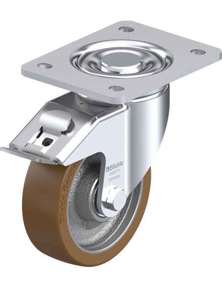 LH-GB 125K-3-FI poliuretano ratukas su stabdžiais