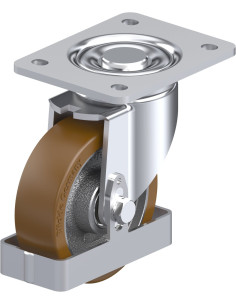 LH-GB 125K-3-FS poliuretano pasukamas ratukas 125 mm