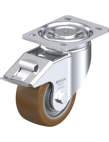 LH-GB 128K-FI Poliuretano ratukas su stabdžiais 125 mm