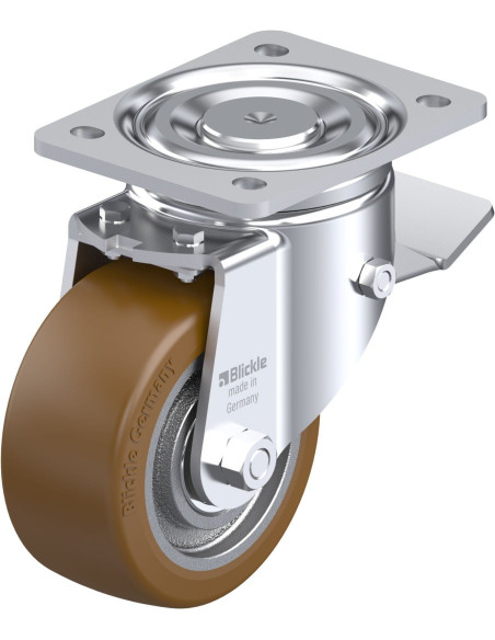 LH-GB 128K-ST poliuretano ratukas su stabdžiais