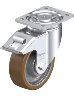 LH-GB 150K-FI poliuretano pasukamas ratukas su stabdžiais