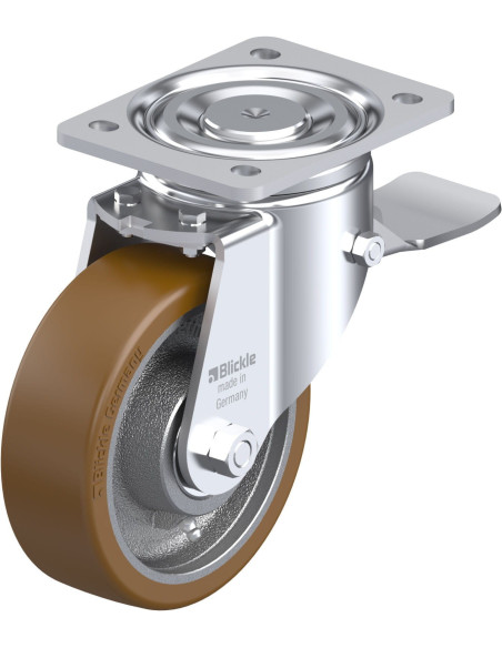 LH-GB 150K-ST poliuretano ratukas su stabdžiais