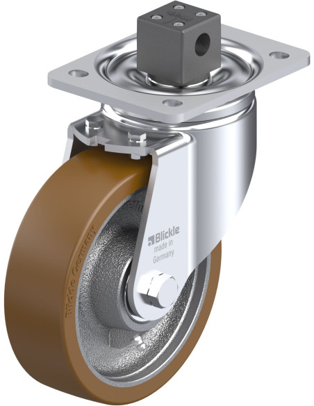 Poliuretano ratukas LH-GB 160K-CS13 su stabdžiais