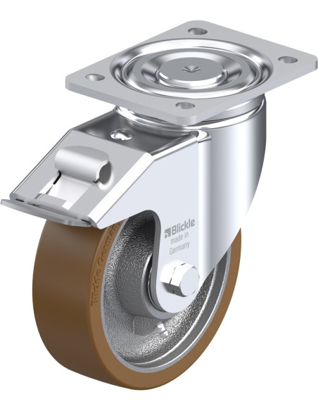 LH-GB 160K-FI poliuretano ratukas su stabdžiais