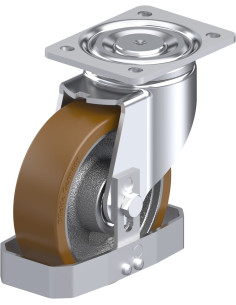 LH-GB 160K-FS poliuretano pasukamas ratukas 160 mm