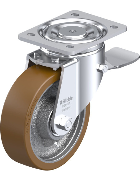 LH-GB 160K-ST poliuretano ratukas su stabdžiais