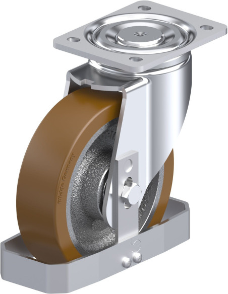 Poliuretano pasukamas ratukas LH-GB 180K-FS, 180 mm