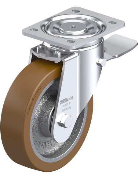 LH-GB 180K-ST poliuretano ratukas su stabdžiais