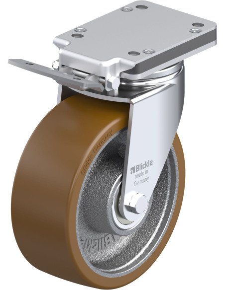 LH-GB 202K-IS poliuretano ratukas su stabdžiais