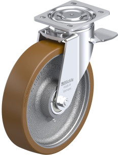 LH-GB 250K-ST poliuretano pasukamas ratukas su stabdžiais