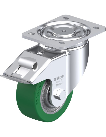 LH-GST 127K-FI poliuretano ratukas su stabdžiais