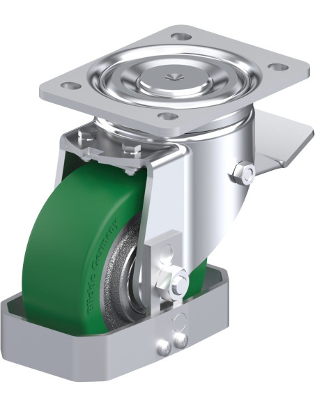 LH-GST 127K-ST-FS poliuretano pasukamas ratukas su