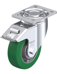 LH-GST 150K-FI poliuretano pasukamas ratukas su stabdžiais