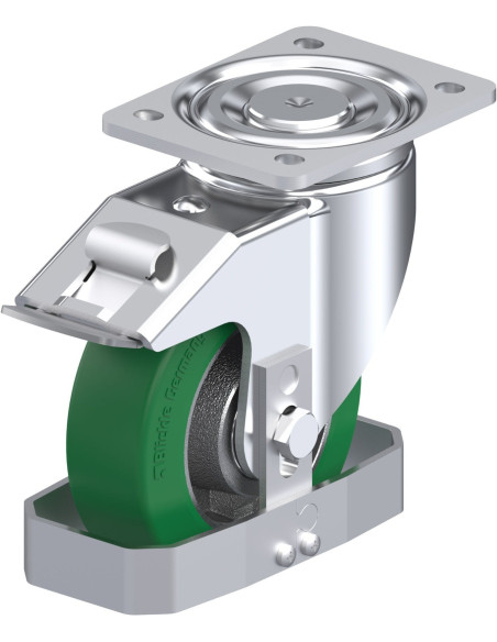 LH-GST 150K-FI-FS poliuretano ratukas su stabdžiais