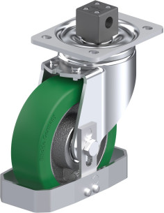 Poliuretano ratukas LH-GST 160K-CS13-FS su stabdžiais