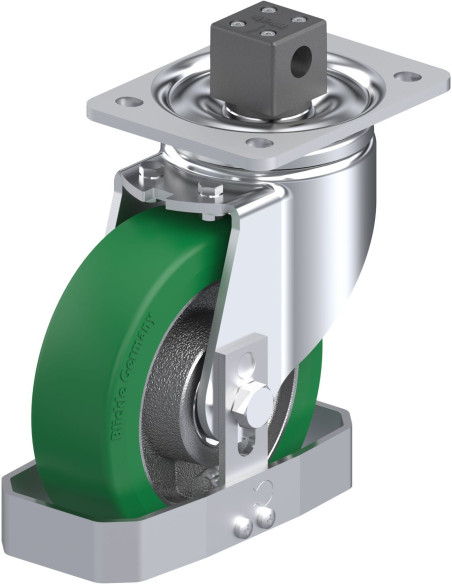 Poliuretano ratukas LH-GST 160K-CS13-FS su stabdžiais