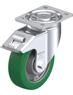 LH-GST 160K-FI poliuretano pasukamas ratukas su stabdžiais