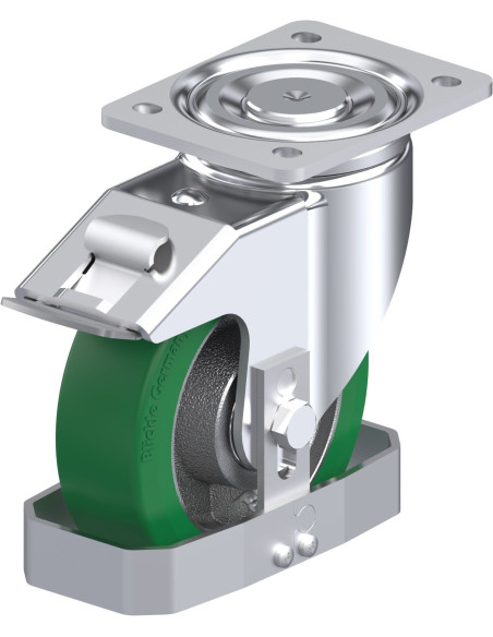 LH-GST 160K-FI-FS poliuretano pasukamas ratukas su