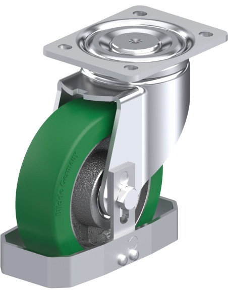 LH-GST 160K-FS poliuretano pasukamas ratukas 160 mm