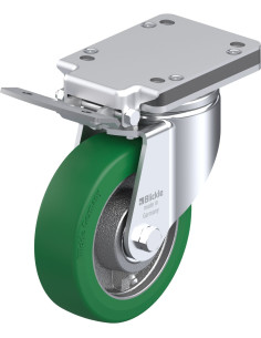 LH-GST 160K-IS poliuretano ratukas su stabdžiais