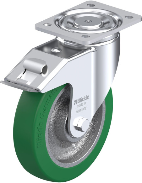 LH-GST 200K-FI poliuretano ratukas su stabdžiais