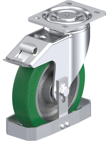 LH-GST 200K-FI-FS poliuretano ratukas su stabdžiais