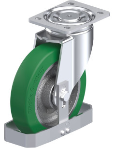 LH-GST 200K-FS poliuretano pasukamas ratukas 200 mm