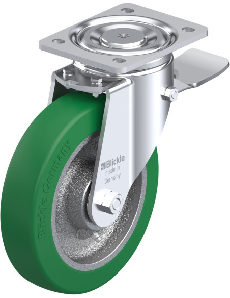 LH-GST 200K-ST poliuretano ratukas su stabdžiais