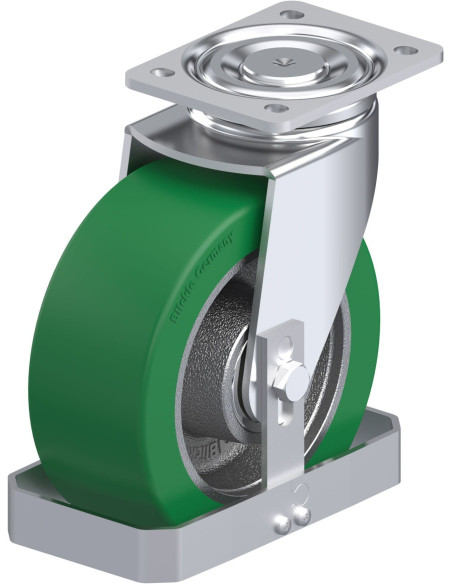 LH-GST 202K-FS poliuretano pasukamas ratukas 200 mm