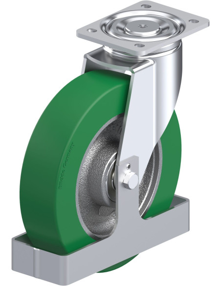 LH-GST 250K-FS poliuretano pasukamas ratukas 250 mm