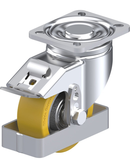 LH-GTH 100K-1-FI-FS poliuretano ratukas su stabdžiais