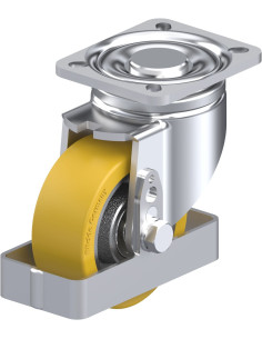 LH-GTH 100K-1-FS poliuretano pasukamas ratukas 100 mm