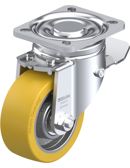 LH-GTH 100K-1-ST poliuretano ratukas su stabdžiais