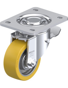 LH-GTH 100K-3-ST poliuretano ratukas su stabdžiais