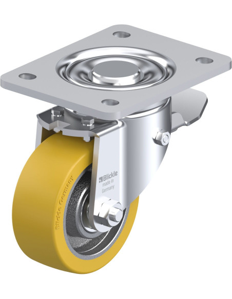 LH-GTH 100K-3-ST poliuretano ratukas su stabdžiais