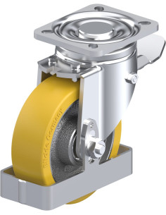 LH-GTH 125K-1-ST-FS poliuretano ratukas su stabdžiais