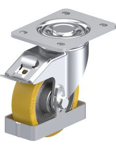 LH-GTH 125K-3-FI-FS poliuretano pasukamas ratukas su