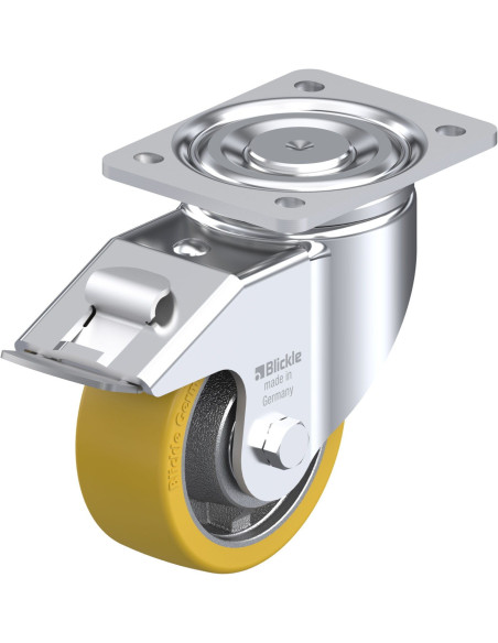 LH-GTH 127K-FI poliuretano ratukas su stabdžiais