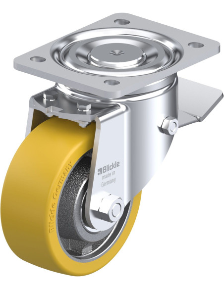 LH-GTH 127K-ST poliuretano ratukas su stabdžiais