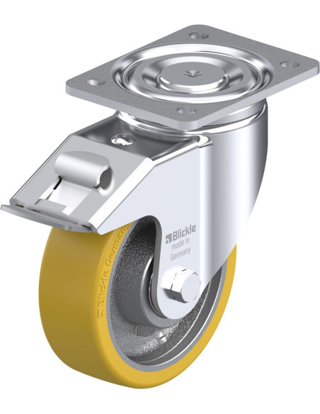 LH-GTH 150K-FI poliuretano ratukas su stabdžiais