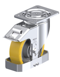 LH-GTH 150K-FI-FS poliuretano pasukamas ratukas su