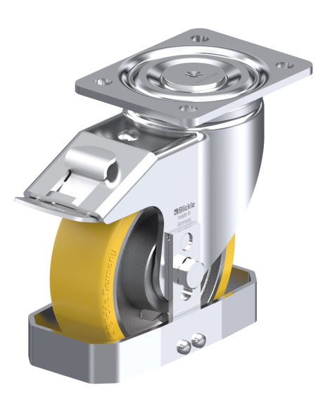 LH-GTH 150K-FI-FS poliuretano pasukamas ratukas su